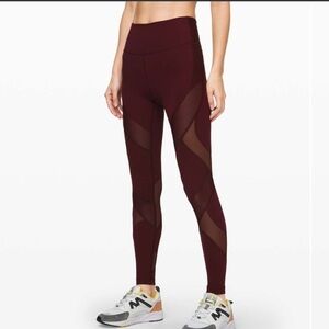 Lululemon Wunder Under High-Rise Tight 28” Mesh Sz 4